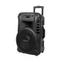 KRUGER & MATZ KM1712 40W Aktivlautsprecher mit 2 UHF-Funkmikrofonen, Bluetooth, USB, SD, FM-Radio