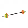 REBEL ACTIVE 20 kg Gusseisen-Hantelset mit 140 cm Stange