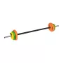 REBEL ACTIVE 20 kg Gusseisen-Hantelset mit 140 cm Stange