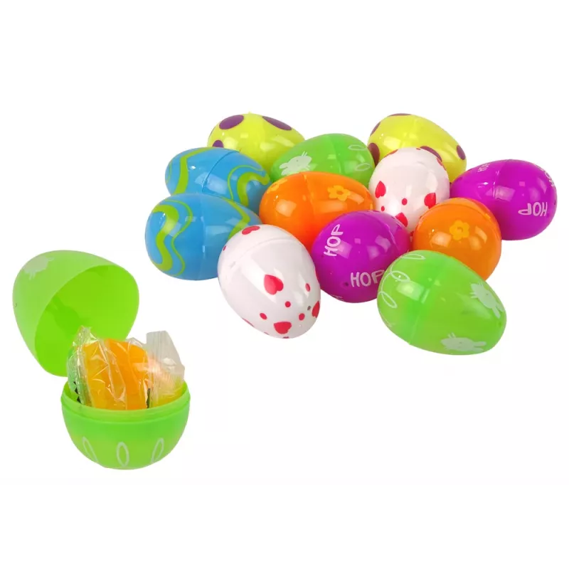 LEAN TOYS Ostereier Squishy Hase Spielzeug 12 Stück
