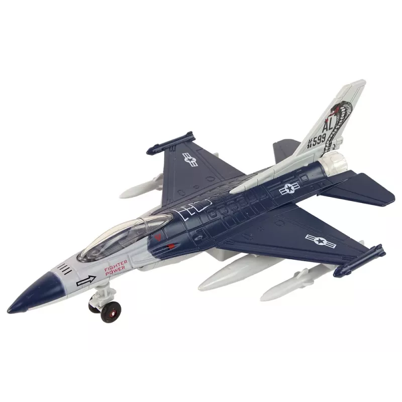 LEAN TOYS Flugzeug Reibungsantrieb Lichter Geräusche 1:72 Navy