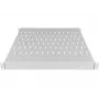 ALANTEC SA-PR-19-1U-500-900-4-S Verstellbarer 19 inch 1U Fachboden, Tiefe 500-900 mm, Grau, 4 Befestigungspunkte