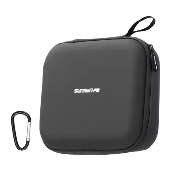 Sunnylife Lederhülle mit Netztasche für DJI Osmo Pocket 2 / Pocket (Schwarz)