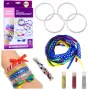 LEAN TOYS DIY Glitzerband-Armband-Bastelset, 10 Armbänder, ab 6 Jahren