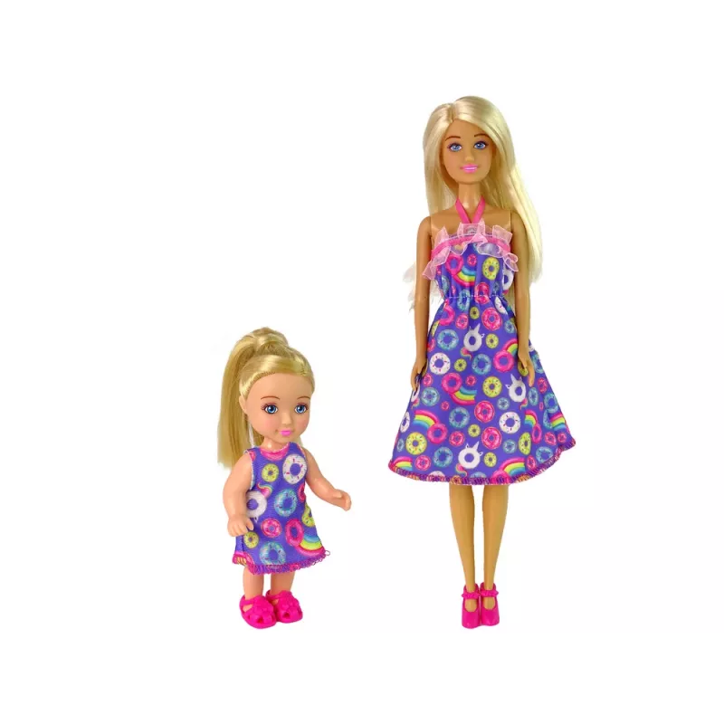 LEAN TOYS Baby Puppenwagen-Set mit Zubehör – Rosa Kinderwagen mit Weichpuppe, Trinkflasche, Decke & Tasche