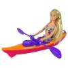 LEAN TOYS Puppenzubehör Kajak Orange