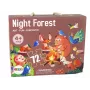 LEAN TOYS Waldtiere 72-teiliges Kinderpuzzle