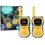 LEAN TOYS Walkie-Talkies für Kinder Gelb - PMR446 Funkgerät-Set mit 8 Kanälen, bis zu 3 km Reichweite, beleuchtetem LCD, Taschenlampe, VOX, Gürtelclip - 2 Einheiten