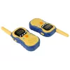 LEAN TOYS Walkie-Talkies für Kinder Gelb - PMR446 Funkgerät-Set mit 8 Kanälen, bis zu 3 km Reichweite, beleuchtetem LCD, Taschenlampe, VOX, Gürtelclip - 2 Einheiten
