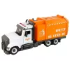 LEAN TOYS Müllwagen zum Auf- und Zuschrauben mit Zubehör Orange