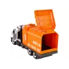 LEAN TOYS Müllwagen zum Auf- und Zuschrauben mit Zubehör Orange