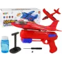 LEAN TOYS Flugzeug Seifenblasen-Werfer Pistole Rot