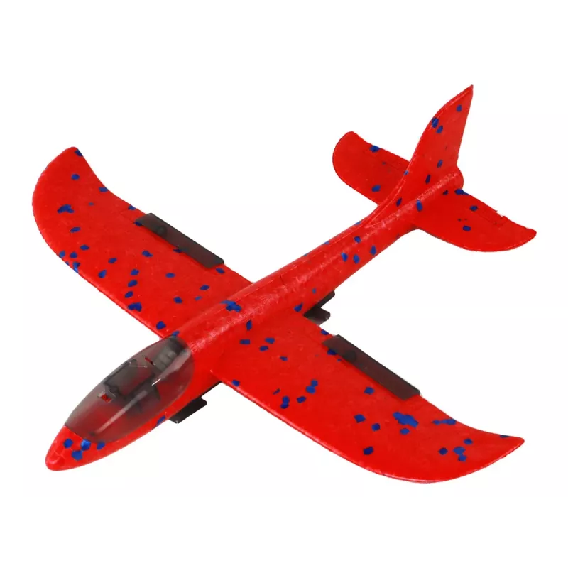 LEAN TOYS Flugzeug Seifenblasen-Werfer Pistole Rot