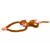 LEAN TOYS Plüsch-Affe Maskottchen mit Sound, Hellbraun 80 cm