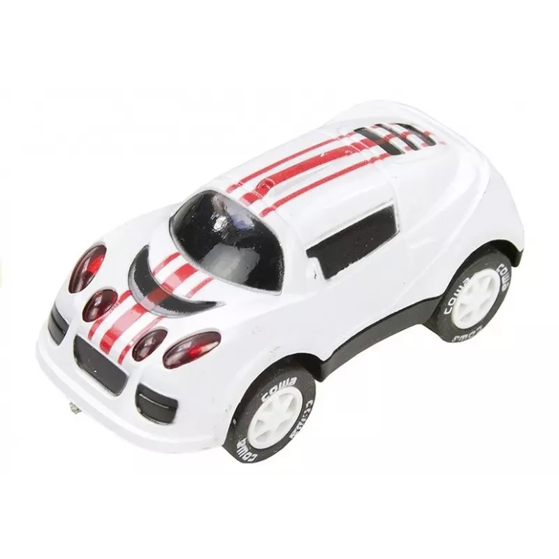 LEAN TOYS 2-in-1 Racing Kit RC Slotcar-Bahn Set mit 2 Autos, 3,6 m modulare Strecke, kabellose Controller, LED-Scheinwerfer, ab 6 Jahren