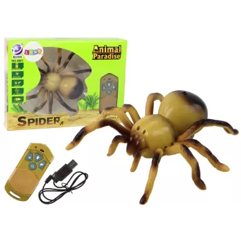 LEAN TOYS ferngesteuerte Tarantel Spinne RC Spielzeug Gelb 27/40 MHz