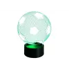 LEAN TOYS Kabellose 3D LED Mondlampe mit Fernbedienung und Touch, 16 Farben, dimmbar, wiederaufladbar, PLA, 150 mm