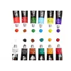 LEAN Acrylfarben-Set in Tuben, 12 Farben, je 12 ml, Studentenqualität