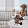 LEAN TOYS Plüsch Geier Vogel Plüschtier Maskottchen Kuscheltier 25cm