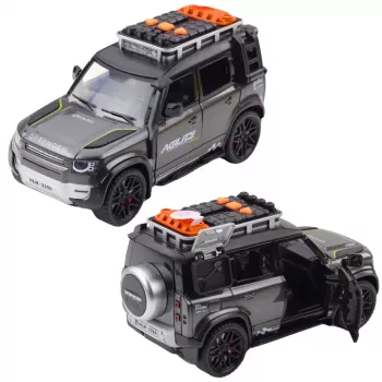 LEAN TOYS Rapid Off-Road-Fahrzeug 1:16 Maßstab mit zu öffnenden Türen, Lichtern und Geräuschen, Reibungsantrieb, verschiedene Farben