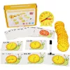 LEAN TOYS Pädagogisches Lernuhr-Set mit abwischbarem Marker und Aktivitätskarten