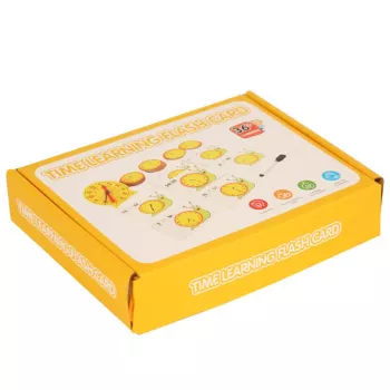 LEAN TOYS Pädagogisches Lernuhr-Set mit abwischbarem Marker und Aktivitätskarten