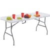 LEAN Klapptisch mit Verriegelung, Weiß, 180 x 74 cm