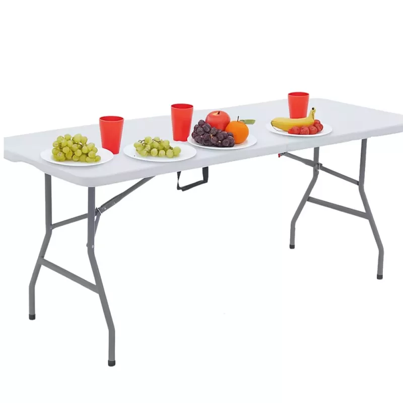 LEAN Klapptisch mit Verriegelung, Weiß, 180 x 74 cm