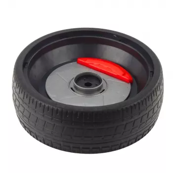 LEAN TOYS Vorderrad für BMW M5 DRIFT 12V batteriebetriebenes Elektro-Kinderfahrzeug – Schwarz