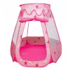 LEAN TOYS Kinder Spielzelt, Trockenpool, Bällebad, Gartenzimmer, Sterne, Rosa