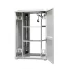 EmiterNet Top 24U freistehender Netzwerkschrank, 800x800x1180 mm, Glastür vorne, Schwarz EM/SH05D-8824