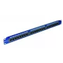 EMITERNET 19 inch 24-Port Cat.6 UTP Patchpanel mit integrierter Ablage, 1U, Blau DCN/PPFA-951K-248-C6