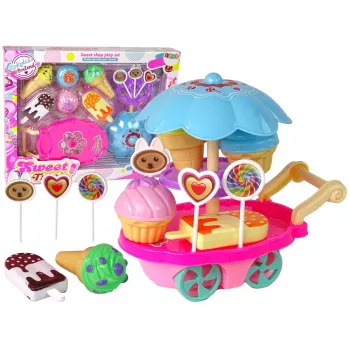 LEAN TOYS Süßwarenladen Rollenspiel-Set