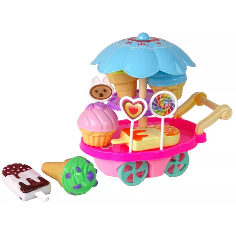 LEAN TOYS Süßwarenladen Rollenspiel-Set