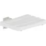 DEANTE NIL_651A Klappbarer Wandduschhocker, Weißes ABS-Kunststoff, Aluminiumrahmen, 150 kg Traglast