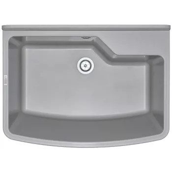 DEANTE ZYT 310B Wandmontiertes Einzelbecken-Edelstahl-Spülbecken 500 x 400 mm