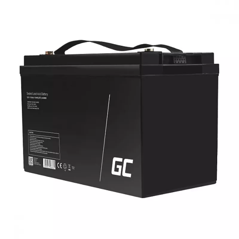 Green Cell AGM VRLA 12V 110Ah wartungsfreie Deep-Cycle-Batterie – auslaufsicher, 10 Jahre Float-Lebensdauer, T11-Anschlüsse