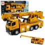 LEAN TOYS 1:12 RC-LKW mit Kran - Metallkabine, Lichter, Geräusche, 2,4GHz 8-Kanal-Fernbedienung