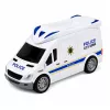 LEAN TOYS Polizeistation Garage mit 2 Autos, Hubschrauber, Walkie-Talkie, Licht & Sound | 31588
