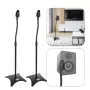DNA SS 1 SET – Paar Stahl-Lautsprecherstative, höhenverstellbar 800-1300 mm, 30 kg Traglast, faltbar, Schwarz