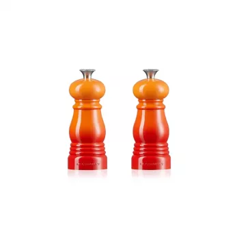 Le Creuset Salz- und Pfeffermühlen-Set 11 cm Volcanic Orange