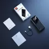 JOYROOM JR-QP193 30000 mAh 22,5W Powerbank mit Digitalanzeige, PD3.0/QC3.0, 3 Ausgänge (2 USB-A + 1 USB-C), 2 Eingänge (USB-C + Micro USB), Schwarz