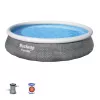 Bestway Fast Set 57376 Aufstellpool Rund 7.340 L Grau