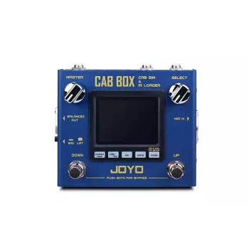 JOYO R-08 Cab Box IR Cabinet Simulator Pedal mit 40 Werks-IRs, 11 Mikrofonmodellen, 4 Endstufensimulationen, 3-Band-EQ, XLR DI, Kopfhörerausgang