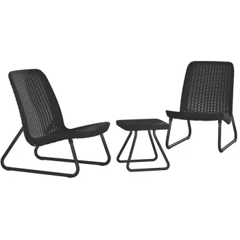 KETER Gartenmöbelset Rio Patio Set grau