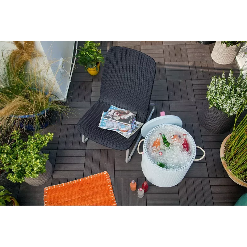 KETER Gartenmöbelset Rio Patio Set grau
