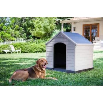 CURVER Hundehütte 95x99x99cm grau