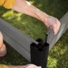 KETER Einfassung für modulares quadratisches Blumenbeet Vista Modular 122x122x27cm grau