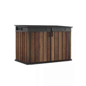 KETER Geräteschuppen Deco Horizontal Schuppen Walnuss-Ton