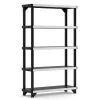 KETER 5-Ebenen-Regal Fused 122,1x45,7x197,2cm schwarz